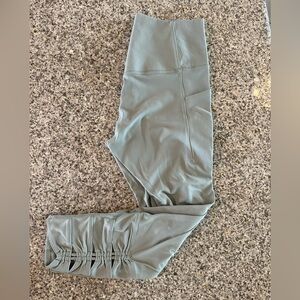 Athleta High-Rise 7/8 Leggings with Ruched Detail